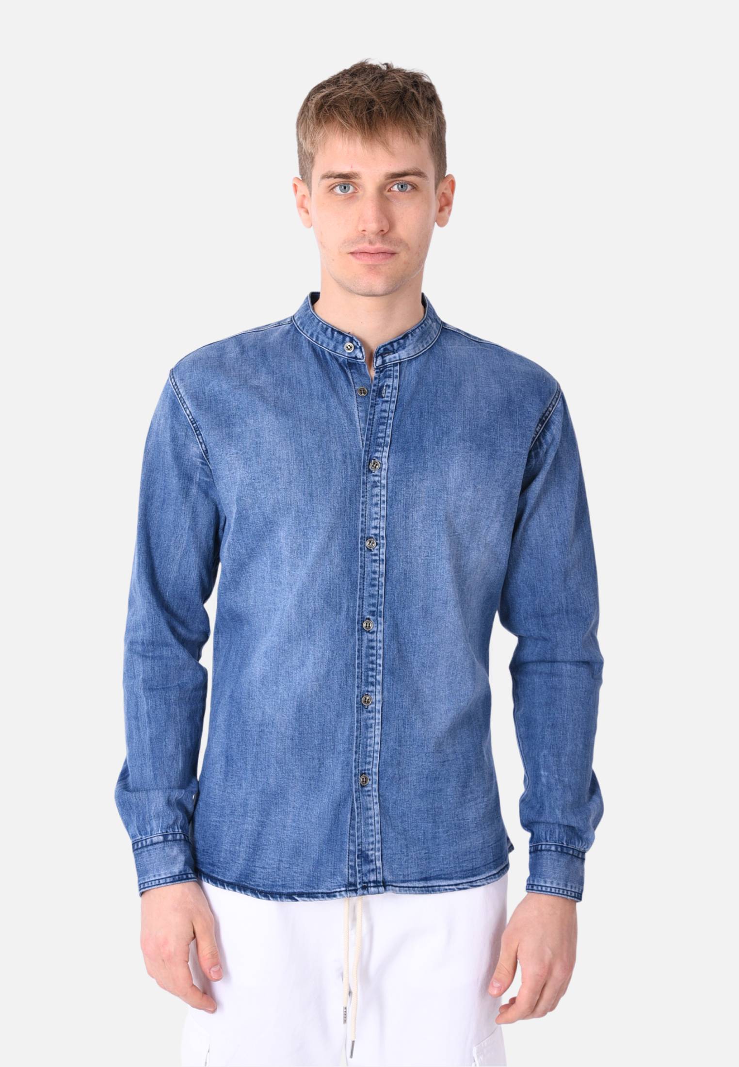 Camicia coreana jeans hotsell