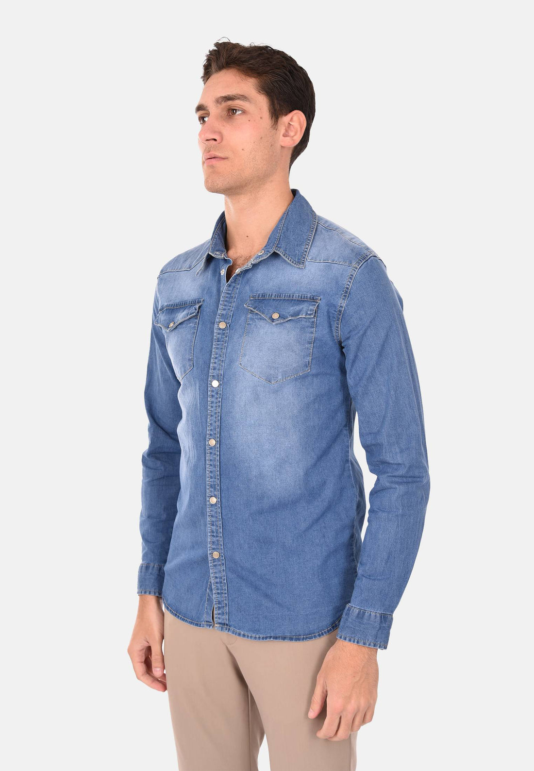 Chemise basique en jean