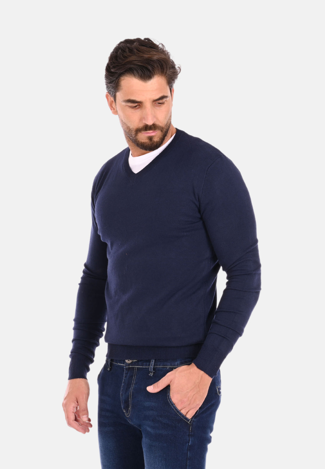 Pullover scollo a v