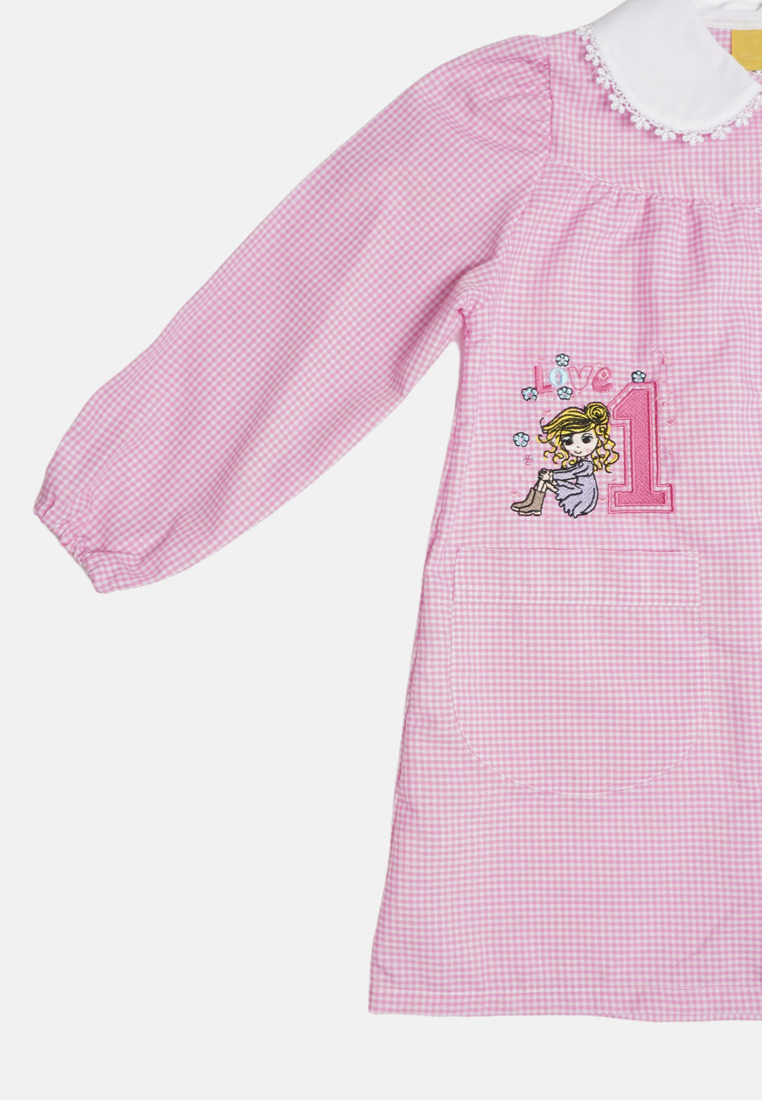 Grembiule Bimba Quadretti MN938 ragazza 1 made in italy Asilo Rosa  da 2 anni a 8 anni Zalando