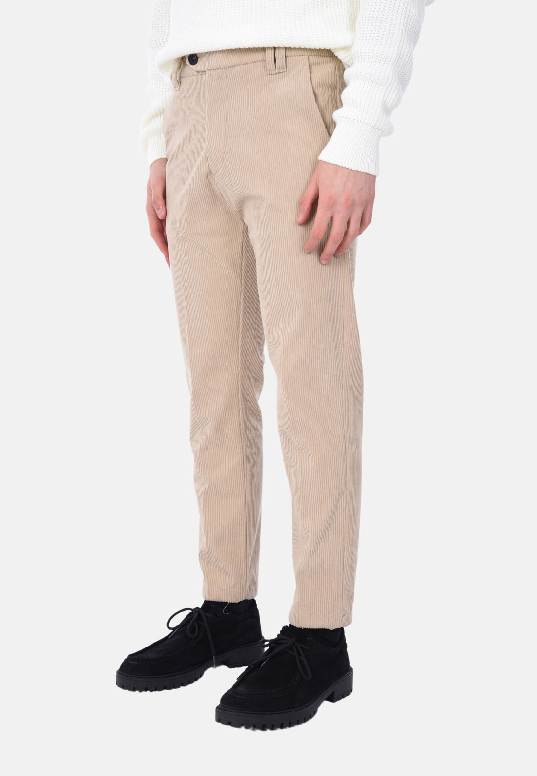 Pantalone in velluto regular fit