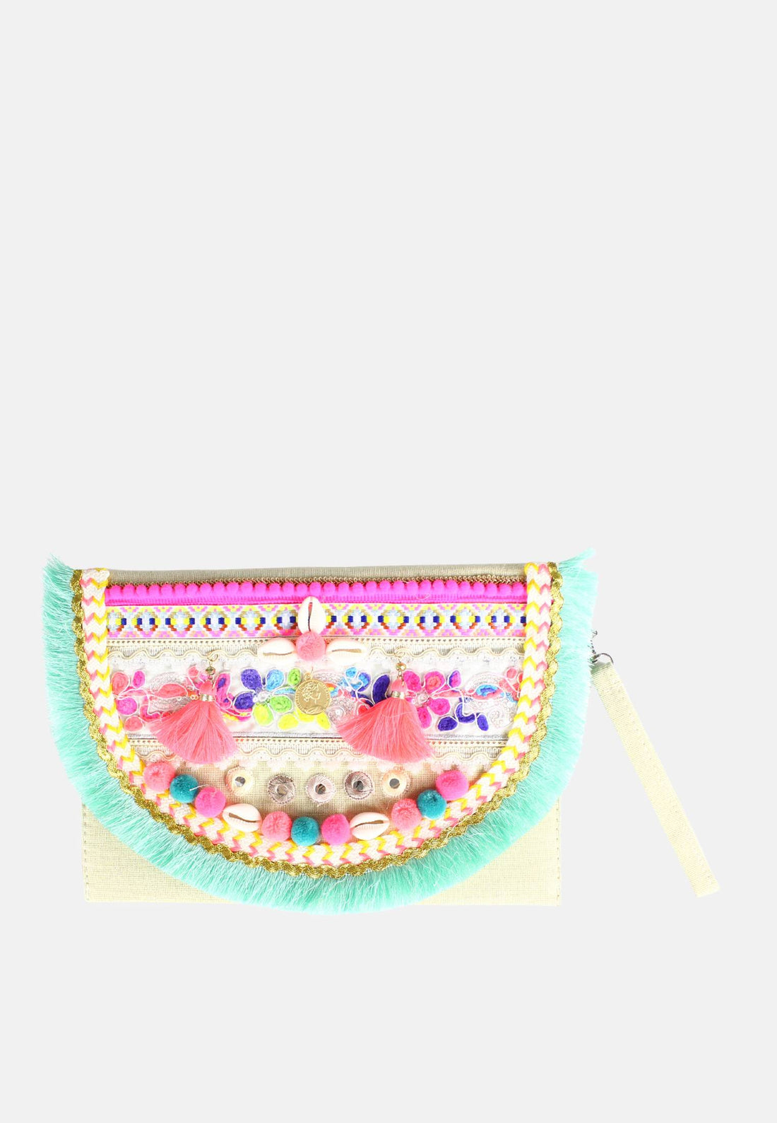 Pochette con clip hippie