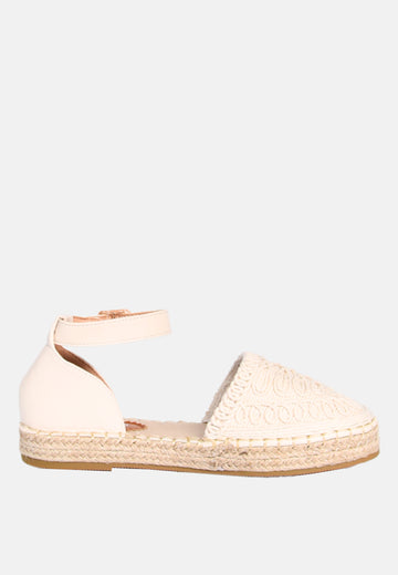 Espadrilles avec tige brodée