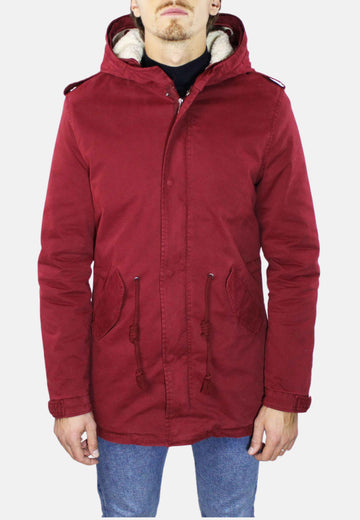 Parka avec fourrure sherpa intérieure amovible