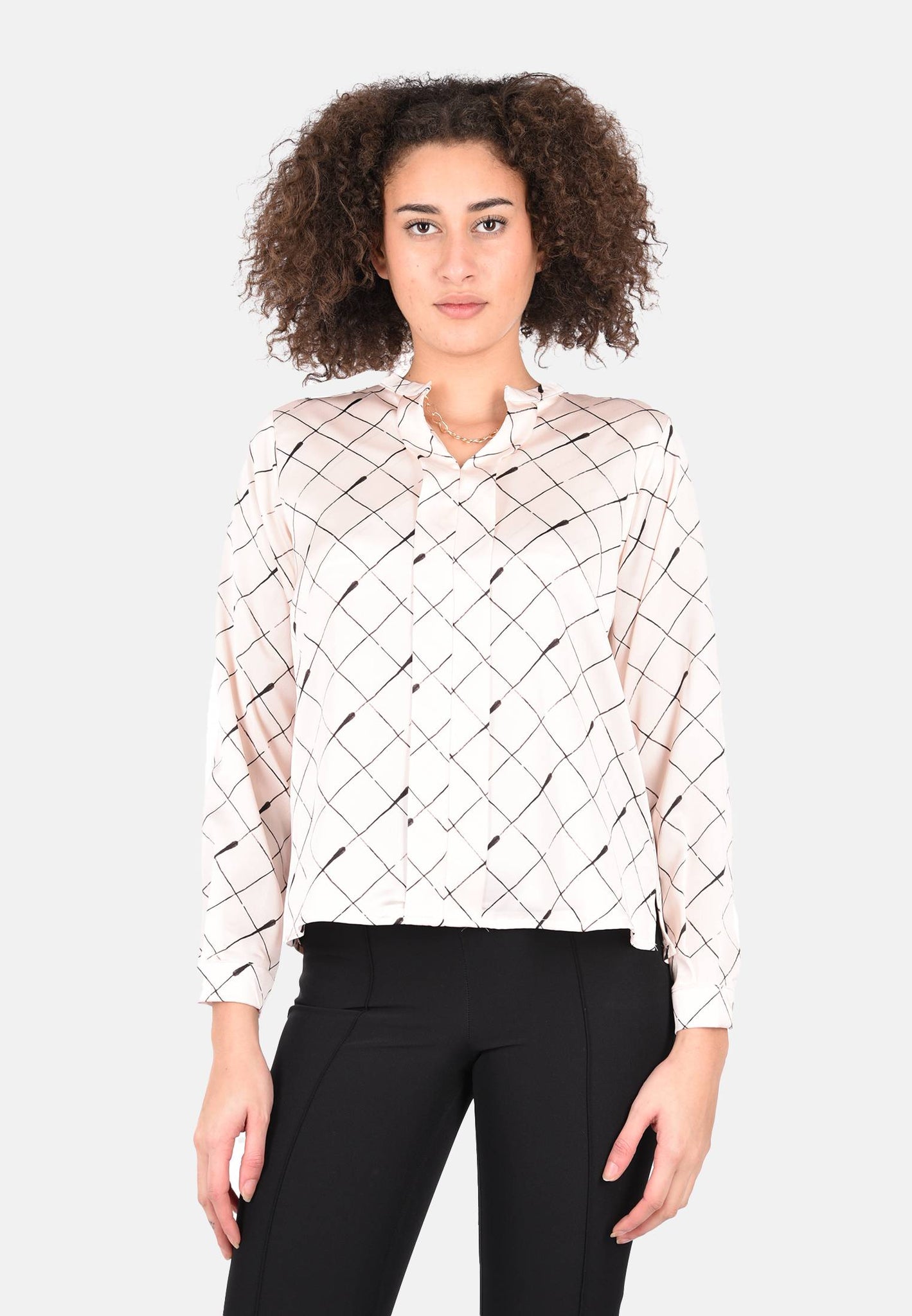 Blouse avec application de collier