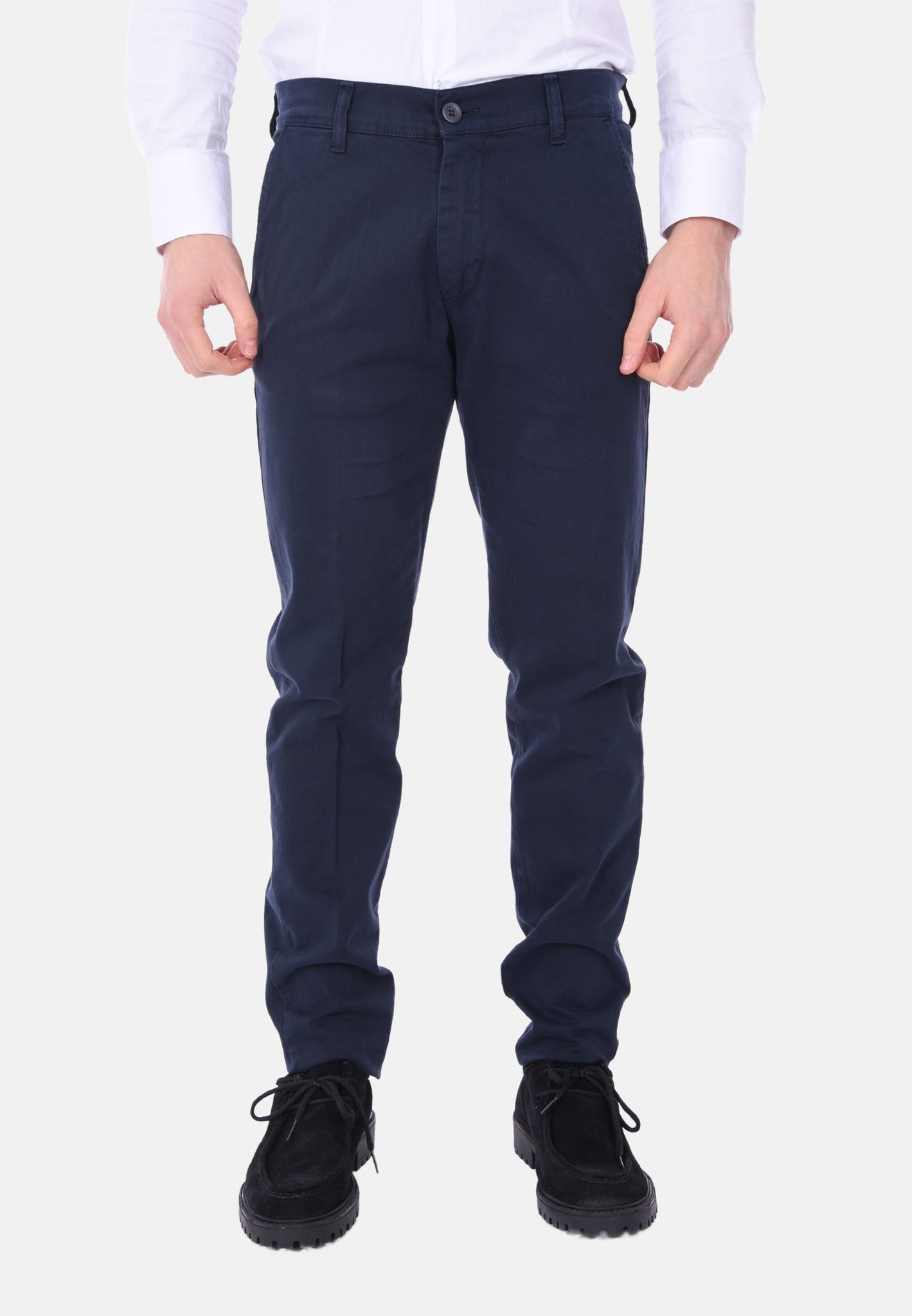 Pantaloni tono su tono regular fit