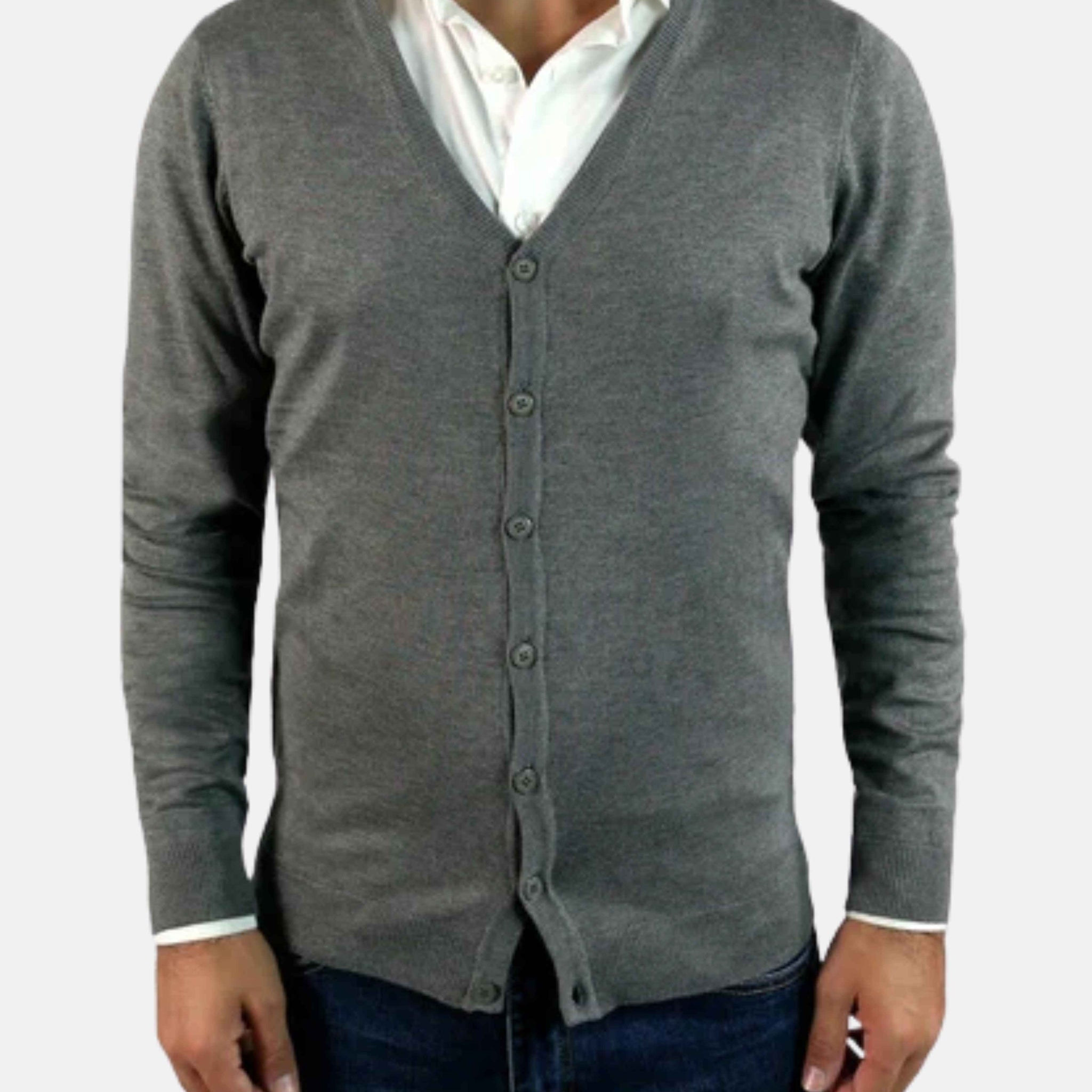 Cardigan slim fit con bottoni