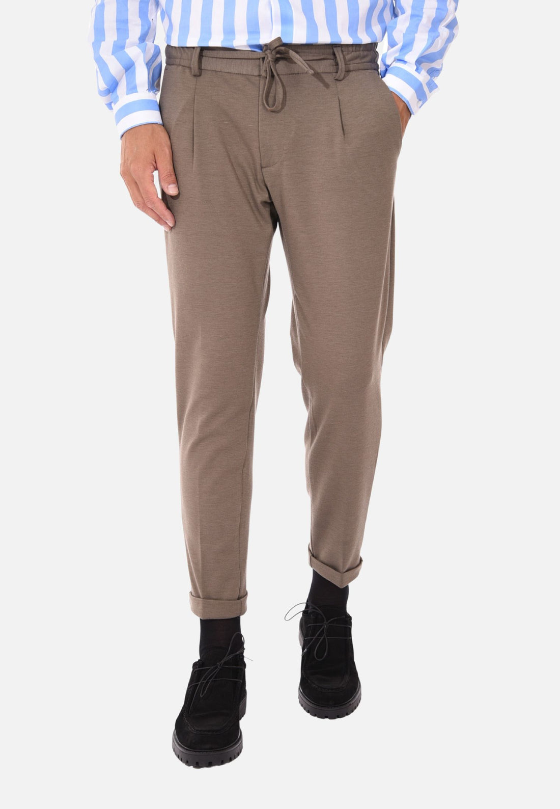 Pantalone con elastico in vita