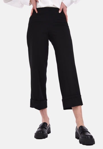 Pantalon court avec revers