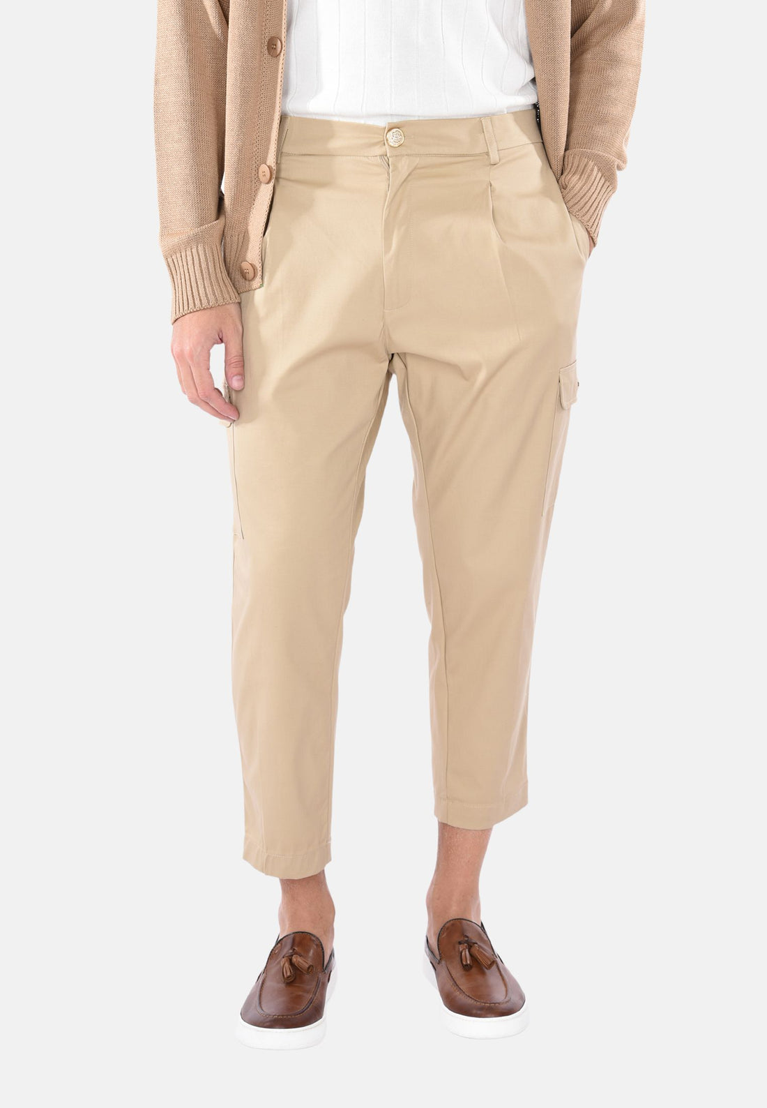 Pantalon cargo raccourci