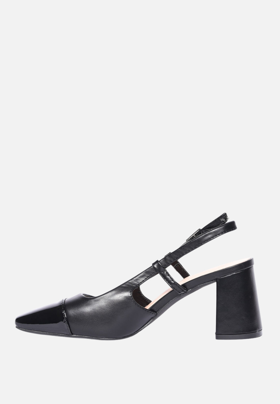 Slingback punta nera