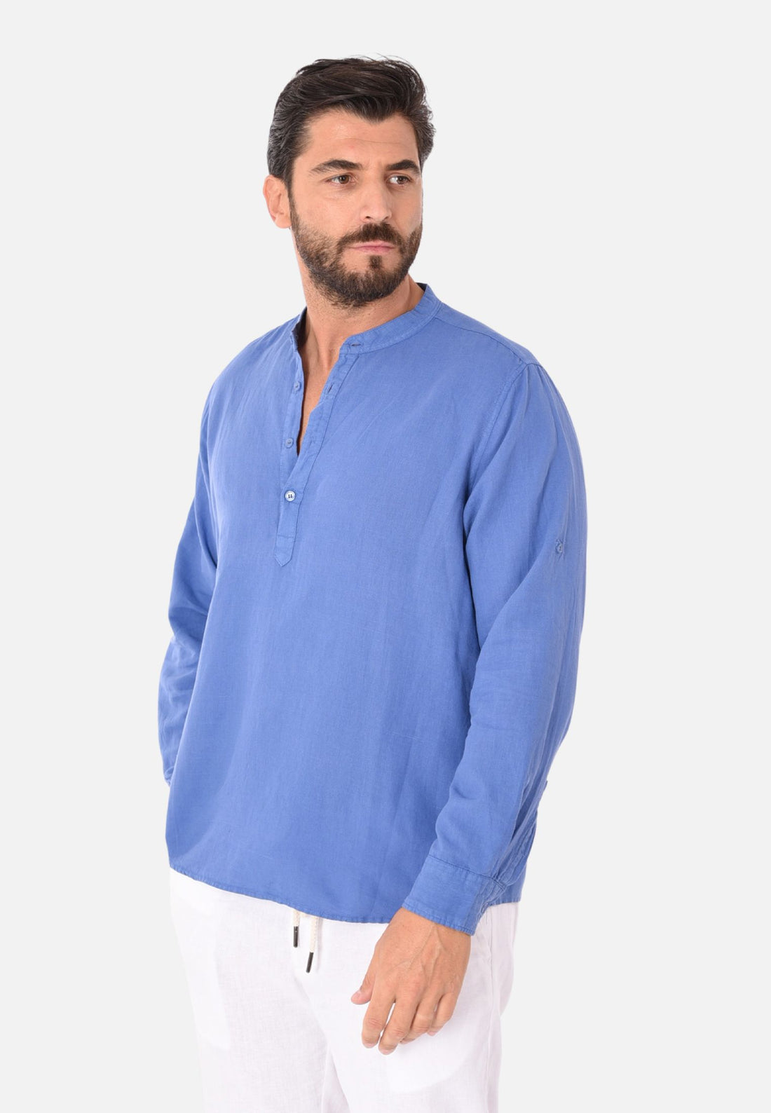 Chemise Henley en lin coréen