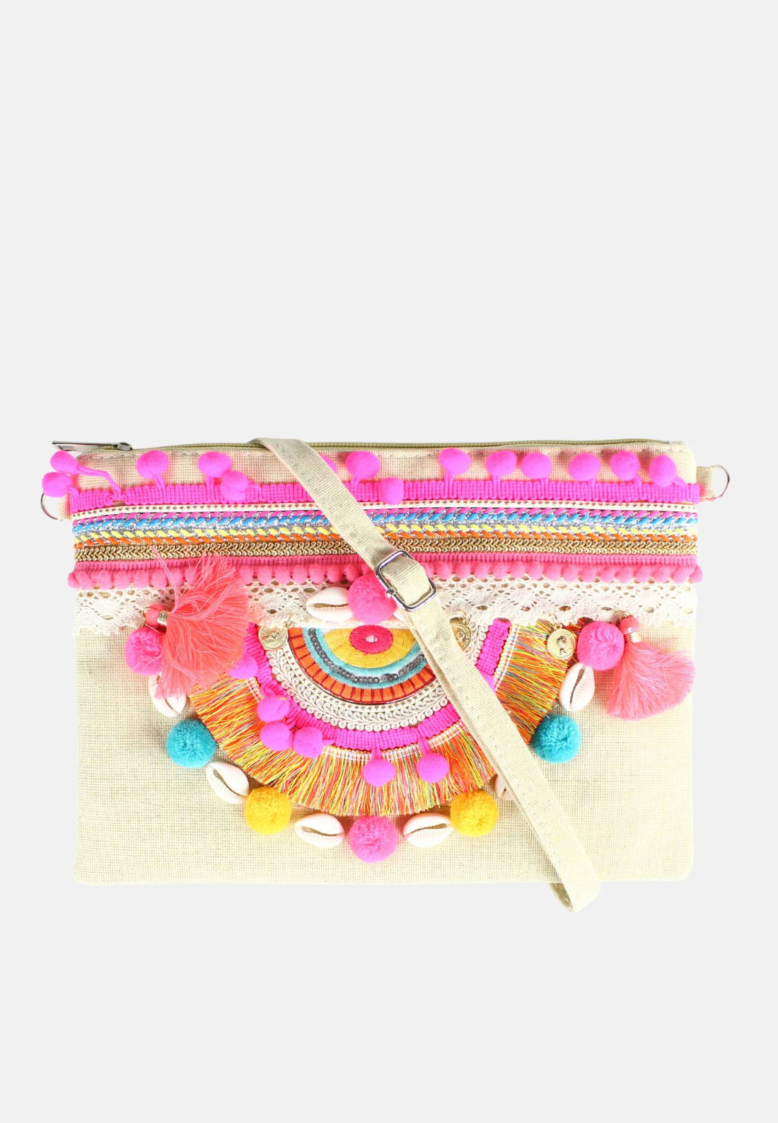 Pochette con zip hippie