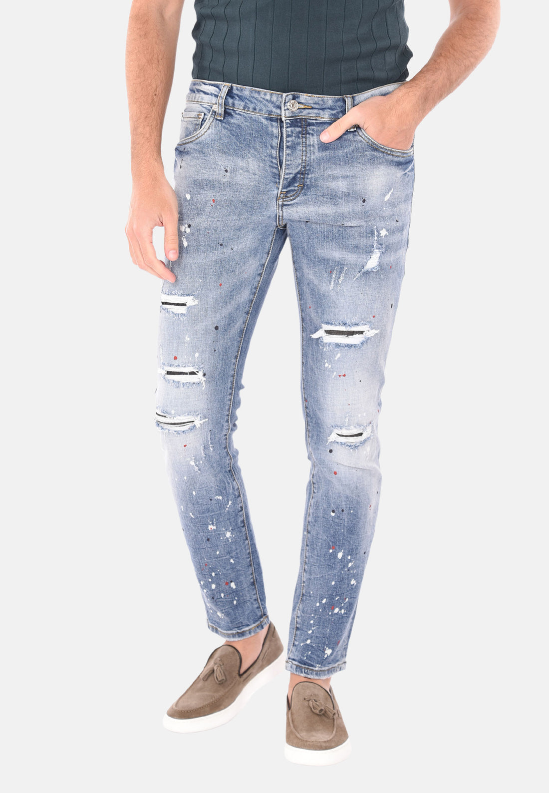 Jeans vernice