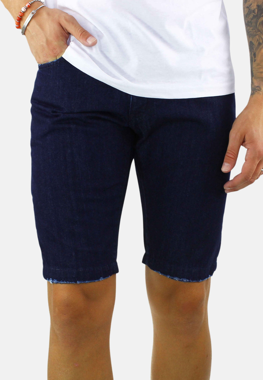 Bermuda di jeans blu scuro