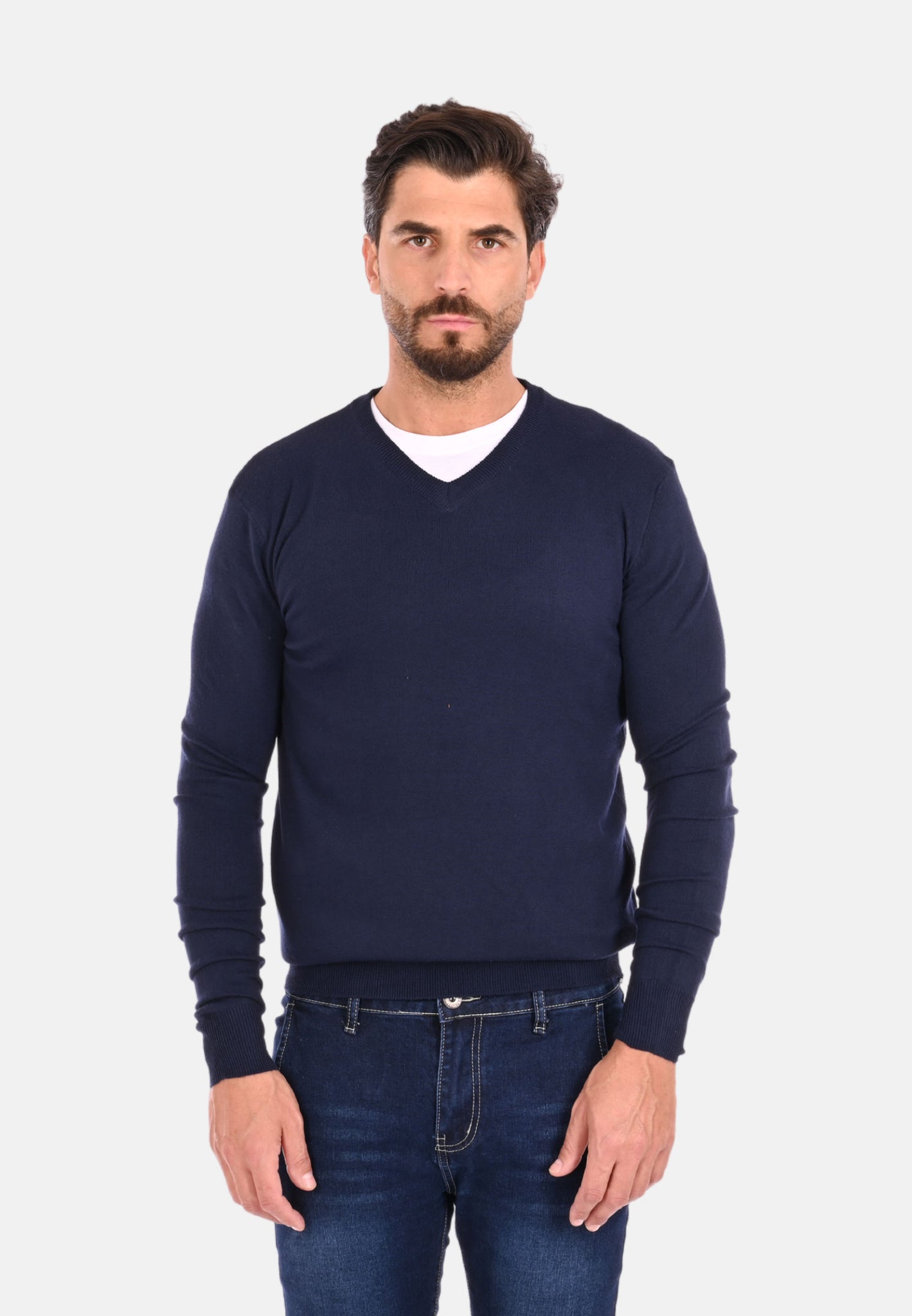 Pullover scollo a v