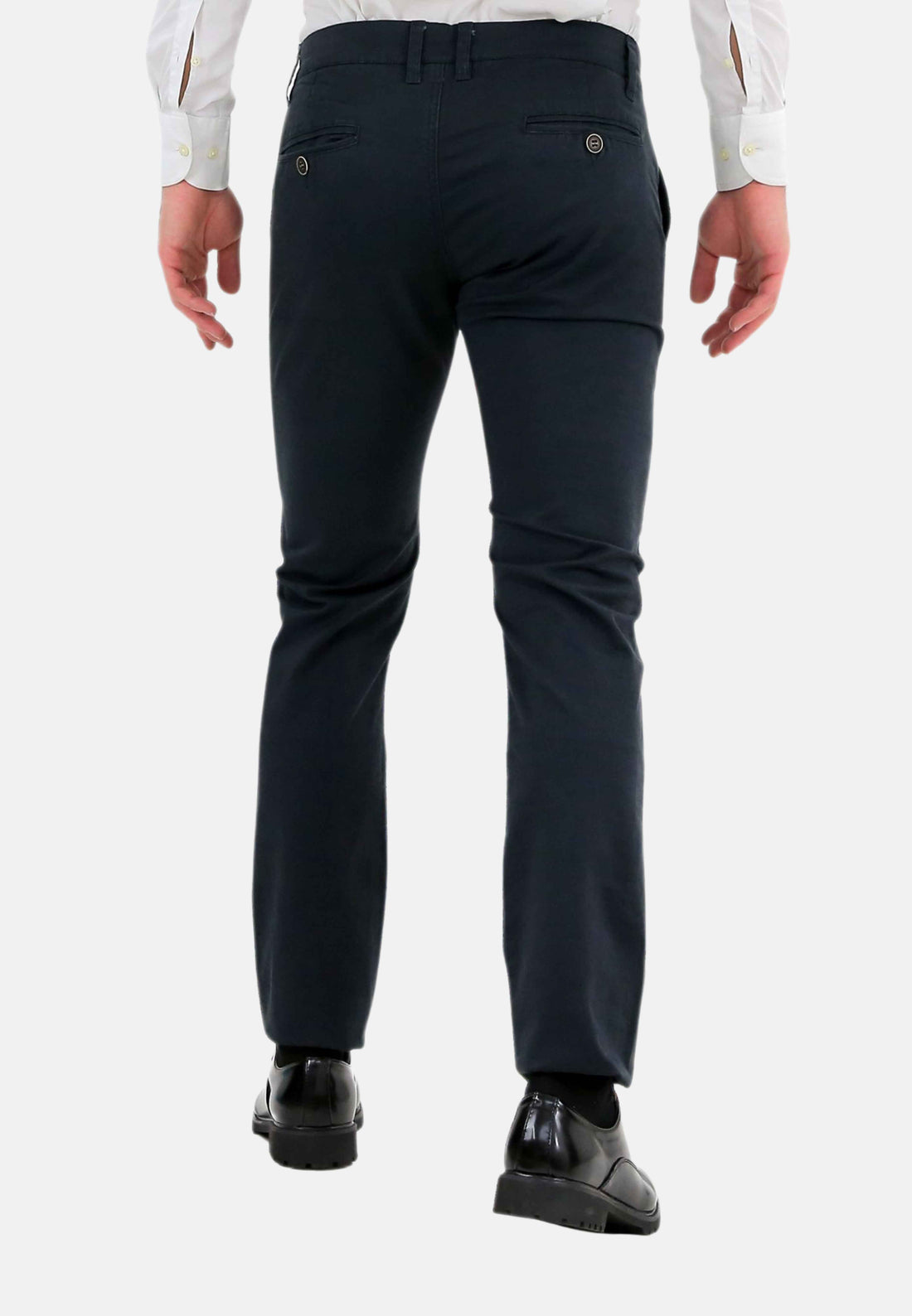 Pantaloni Uomo Slim Fit Eleganti Invernali Blu Classico Chino Kaki Tasca America