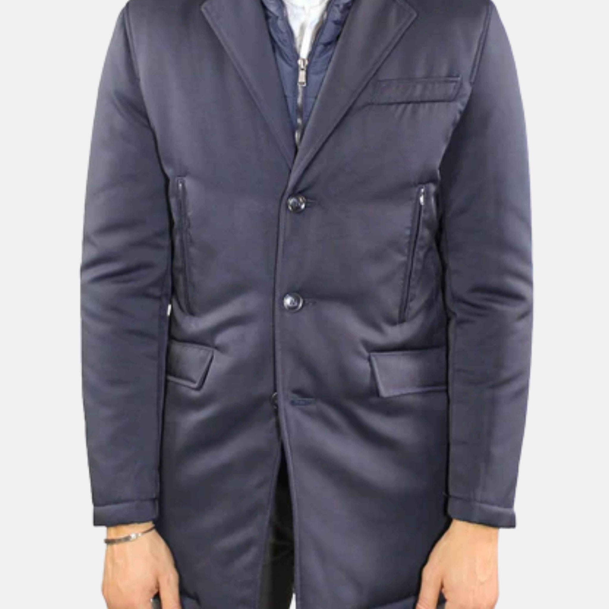 Veste imperméable bleue élégante