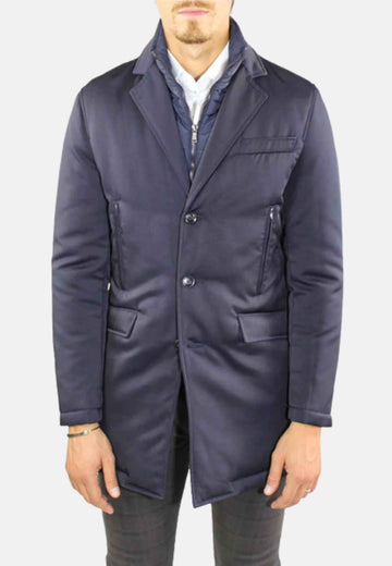 Veste imperméable bleue élégante