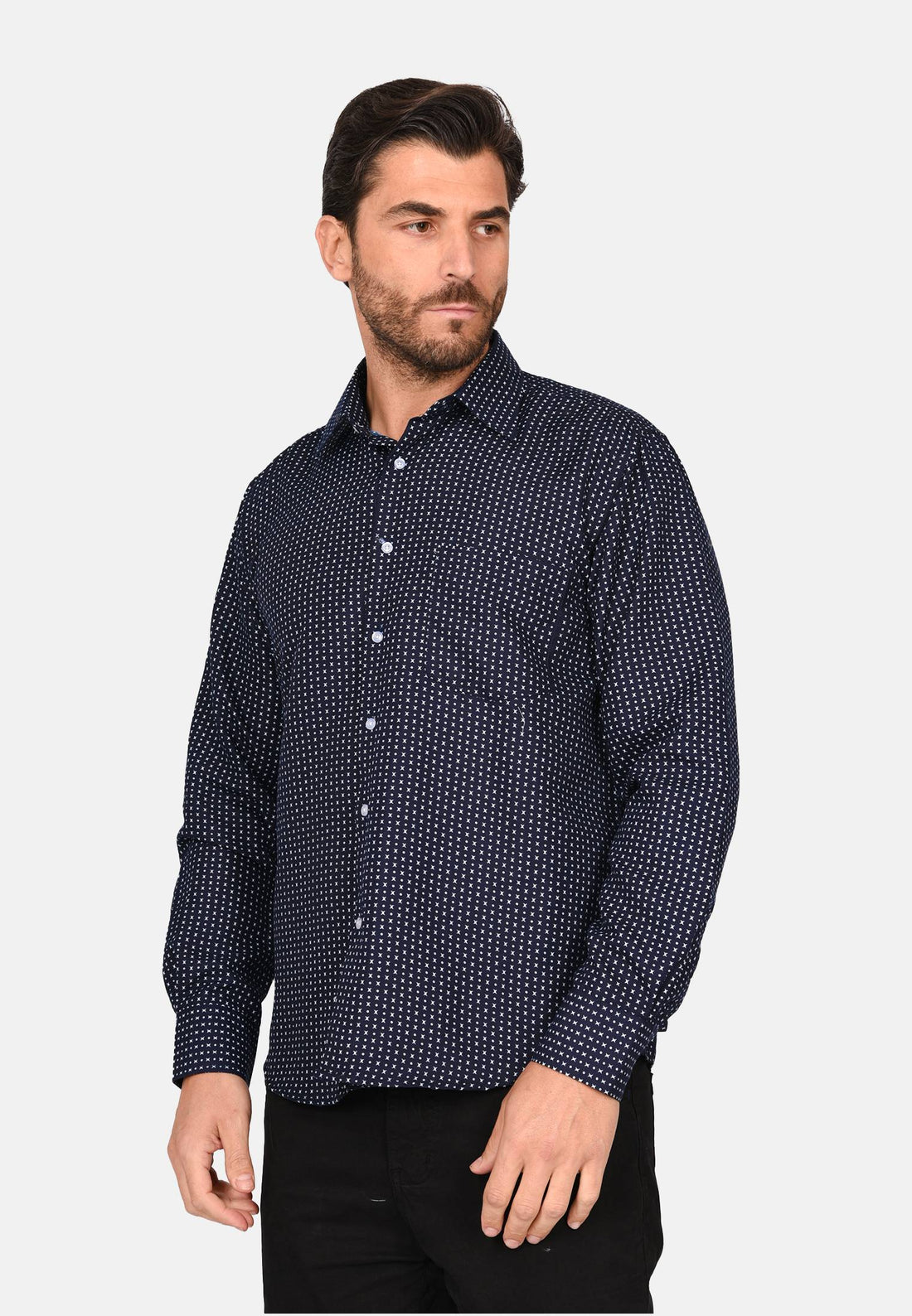 Camicia con microfantasia