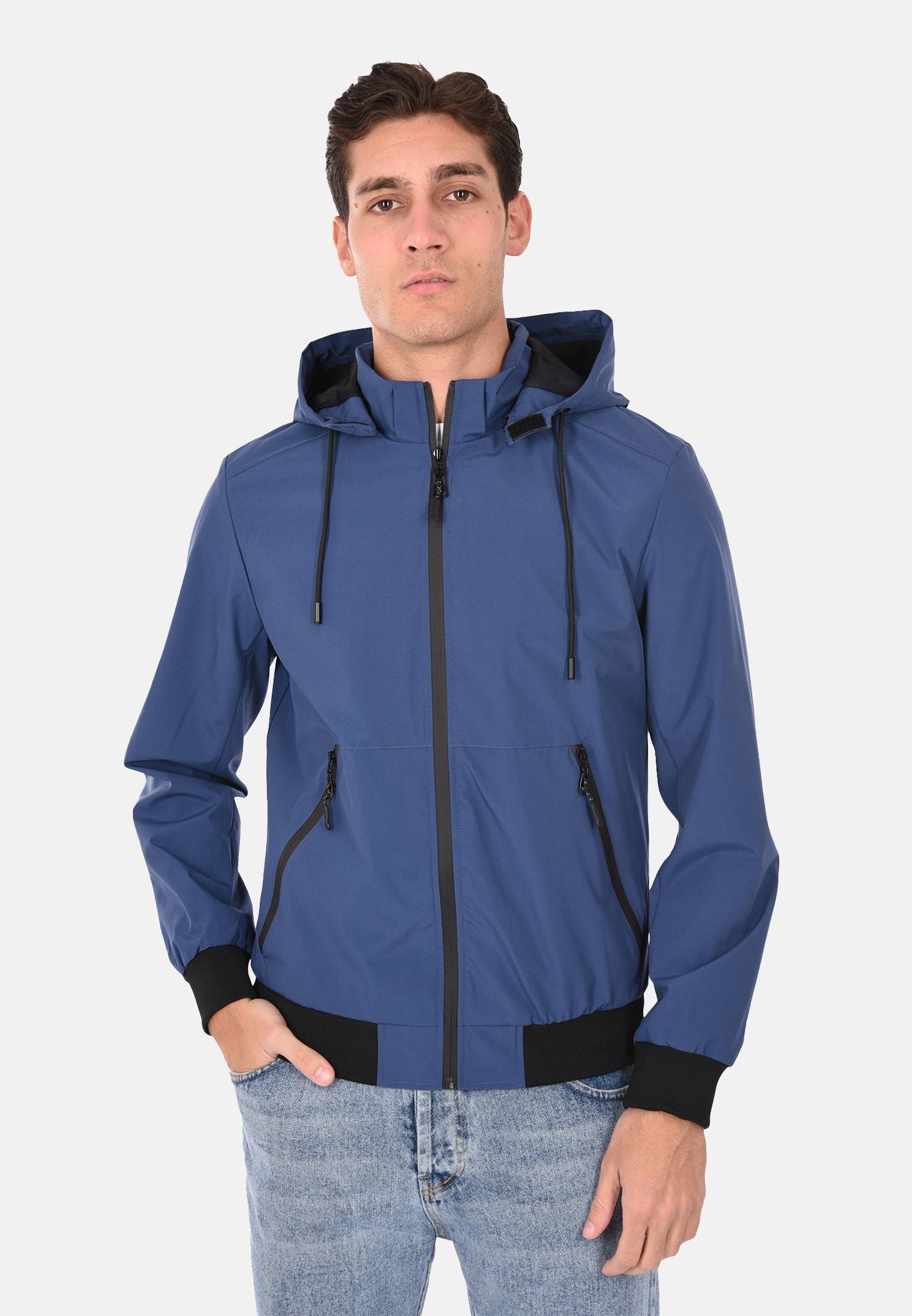 Veste imperméable à capuche