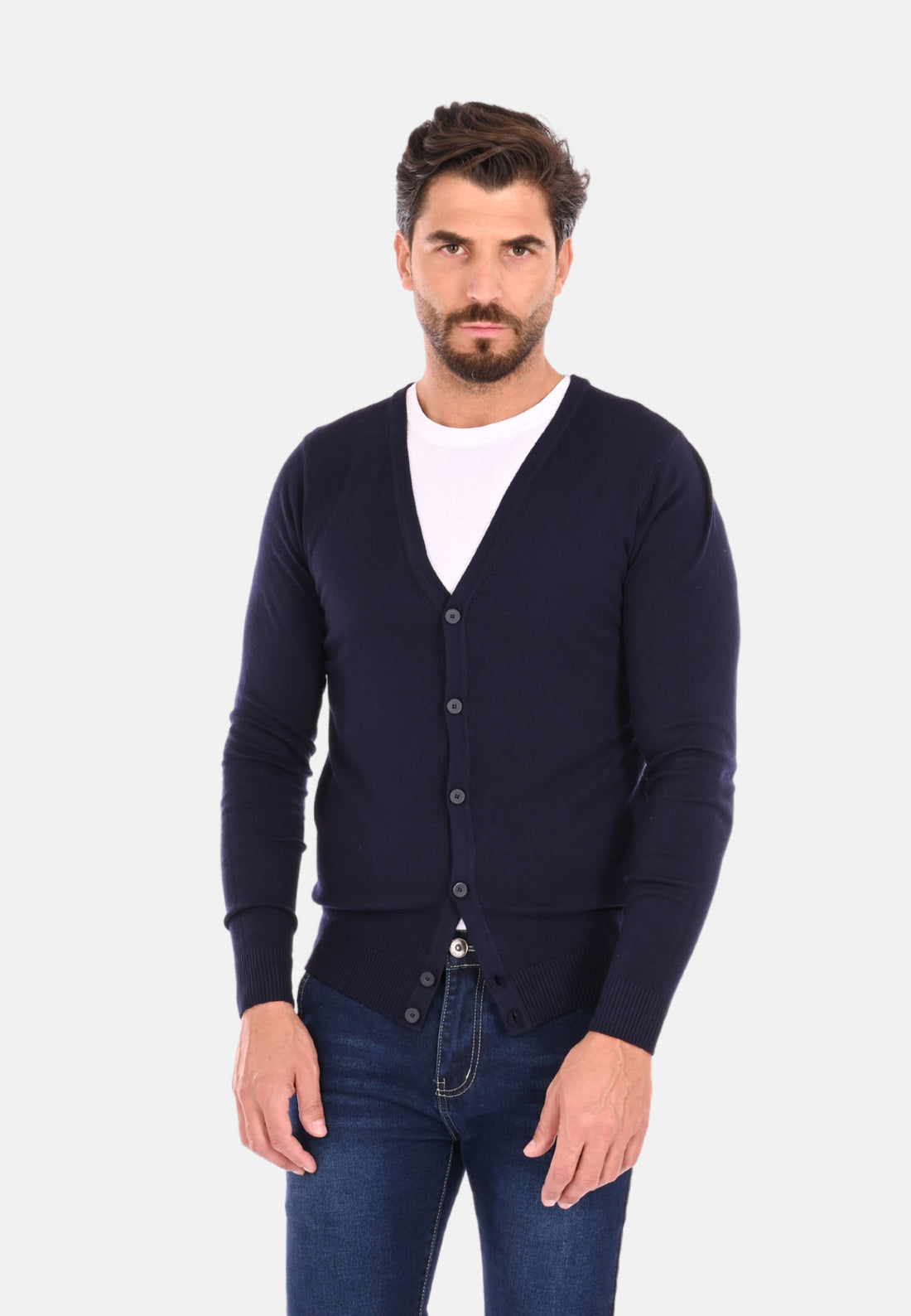 Cardigan boutonné coupe slim