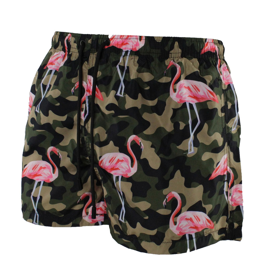 Maillot de bain camouflage avec flamants roses