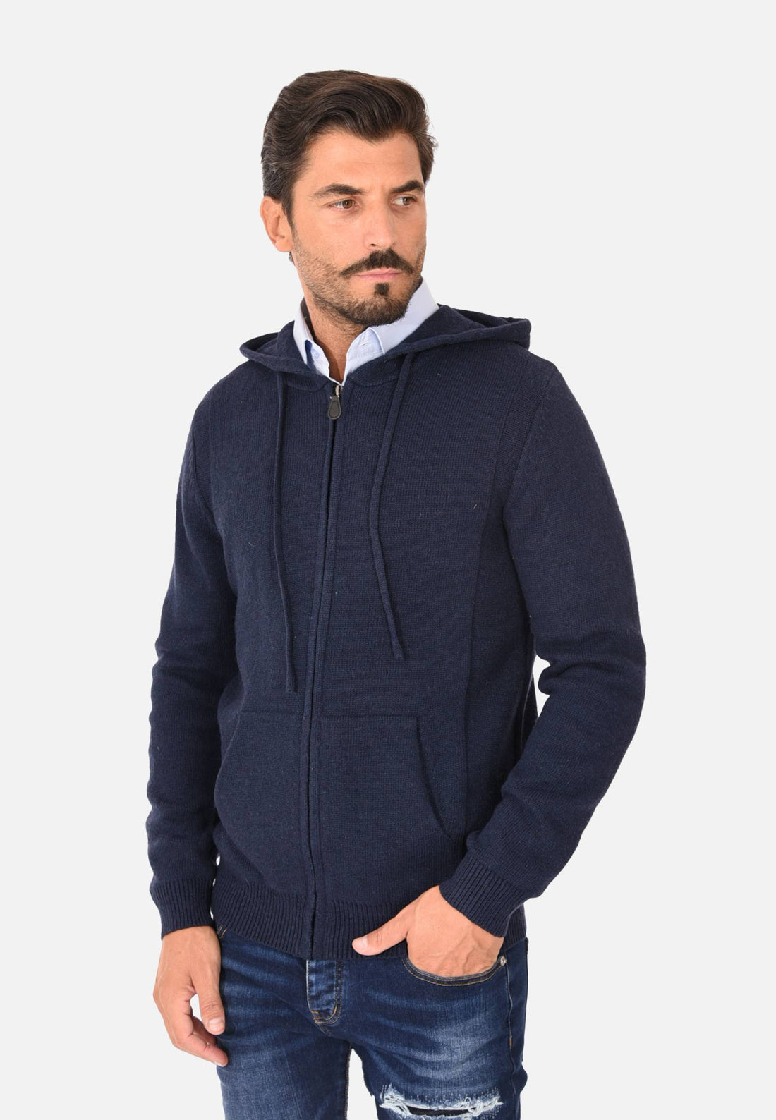 Cardigan avec zip et capuche