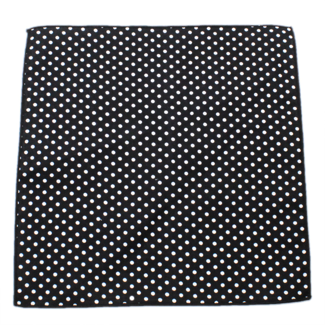 Pochette da taschino nero a pois bianchi piccoli