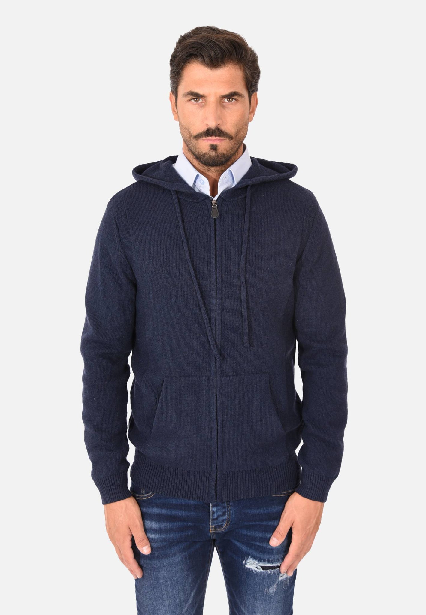 Cardigan avec zip et capuche