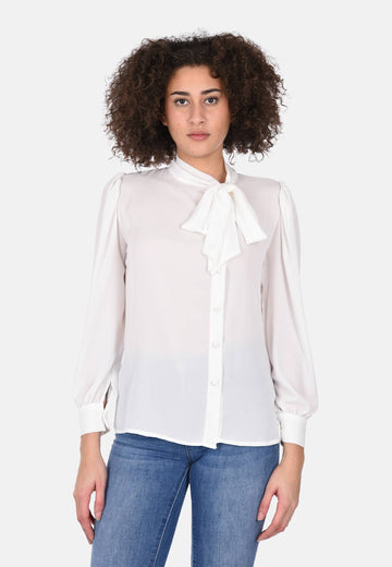 Camicia con fiocco laterale