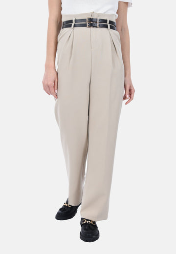 Pantalon Palazzo avec ceintures