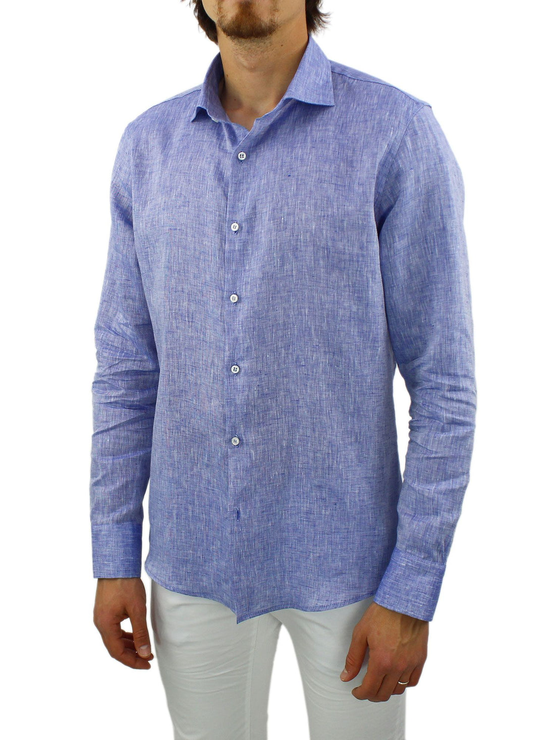 Camicia in puro lino regular fit