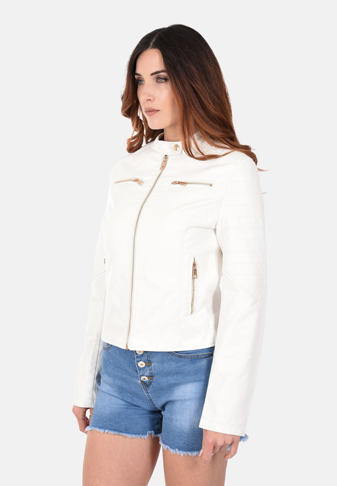 Veste en simili cuir