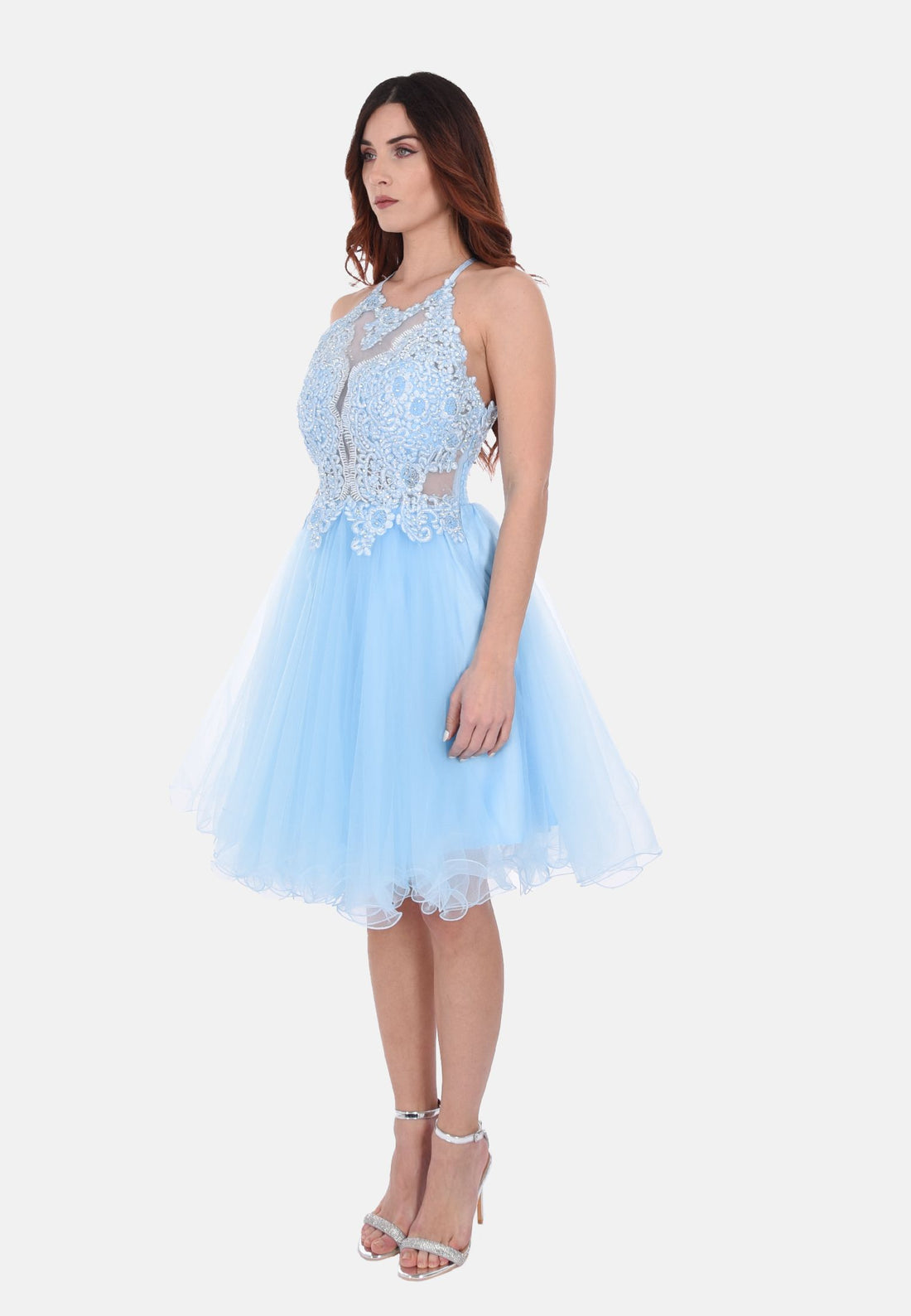 Robe courte en tulle