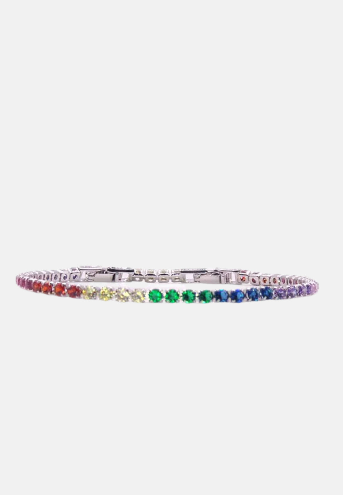 Bracciale tennis rainbow 4mm