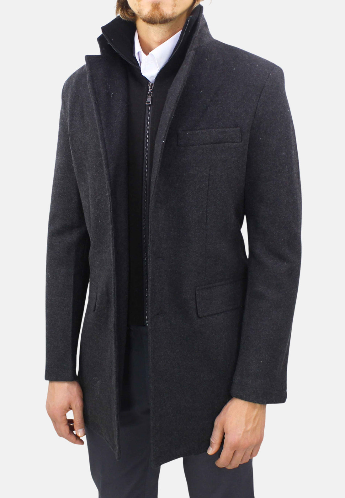 Manteau avec bavette