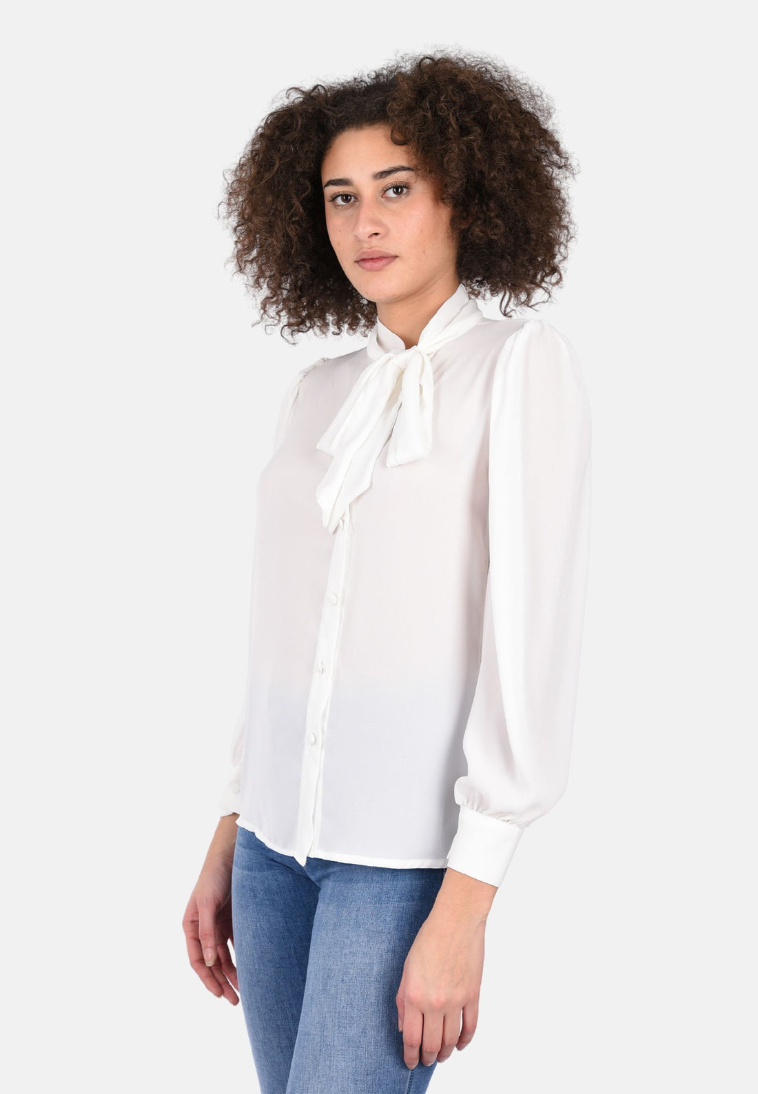 Camicia con fiocco laterale