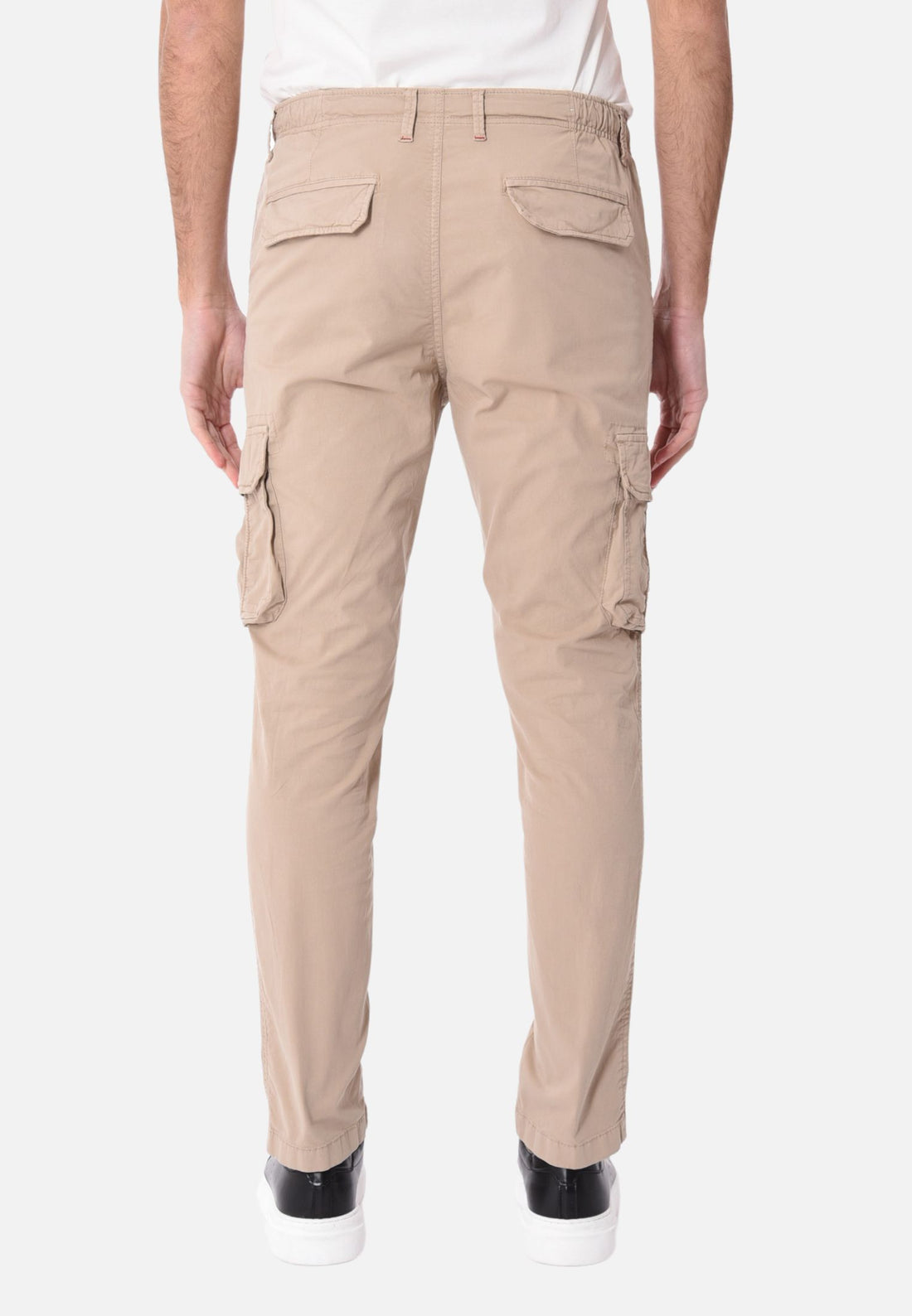 Pantaloni cargo con laccio