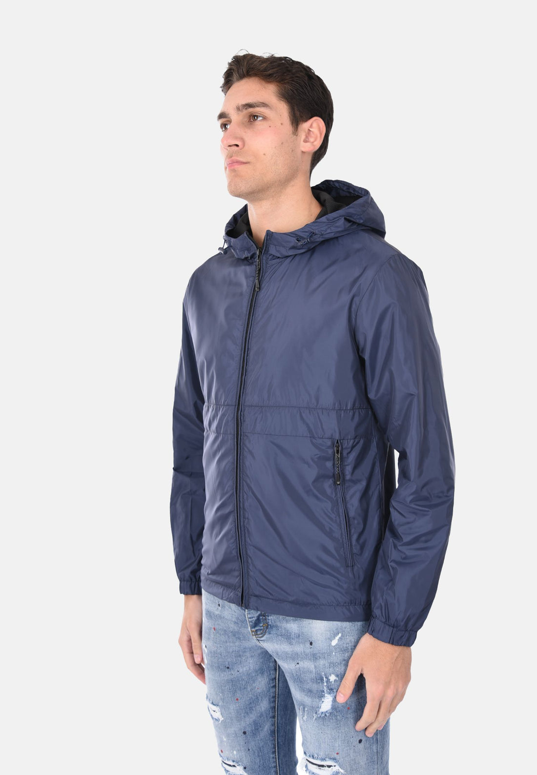 Waterproof jacket with hood