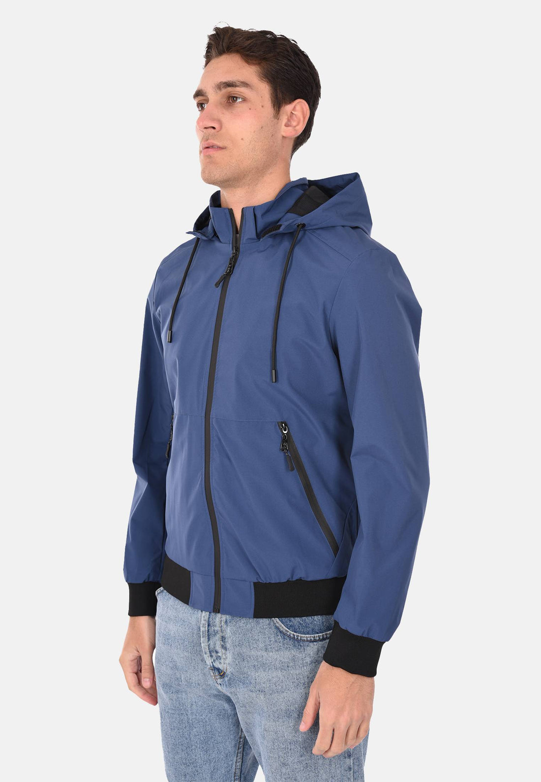 Waterproof jacket with hood